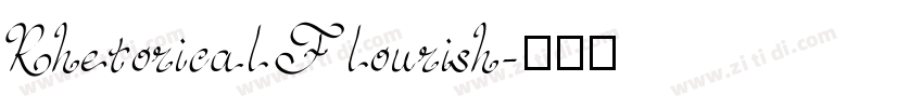 Rhetorical Flourish字体转换